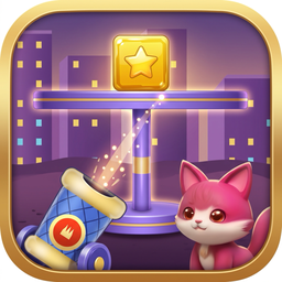 One Cannon Against Five Worlds icon: a cannon aimed at a star above a city