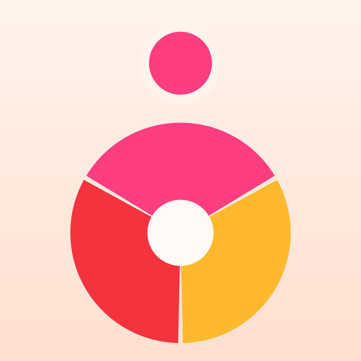 Zephlo icon: a three-colour wheel with an orb falling towards it